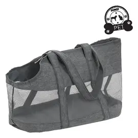 Çantë gri për mbajtjen e kafshëve shtëpiake 50x22x29cm
