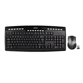 Set Wireless A4Tech 9200F – Tastierë Full + Maus 2.4GHz, 2000 DPI, 19 Hot Keys