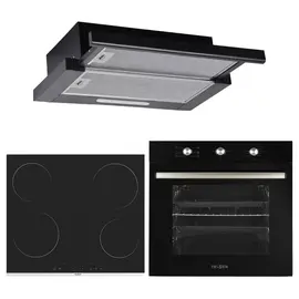 Set Furre dhe Pianure Felsen 3Ç FFE MFA 614 BL 71L + FPI-6004 MS261 4 Vatra Qeramike + Aspirator ASFE F5 BL 400m³/h