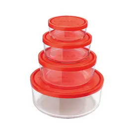 Set Tasa Gelo Box - Me kapak, 4 cope (23-18-15-11 cm)