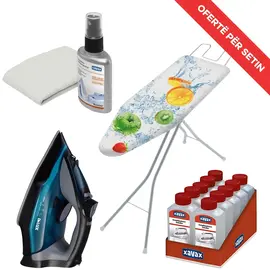 Set Hekur DELUX SZ-8016 2800W + TAVOLINE HEKUROSJE EASY + Antikalkar Xavax 250 ml + Pastrues Hekuri Xavax 50 ml