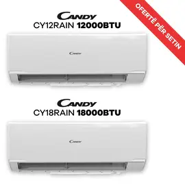 Set Kondicionerësh Candy CY12RAIN 12000BTU & CY18RAIN 18000BTU Inverter A++/A+++ me WiFi – Teknologji Inverter dhe Vetëpastrim