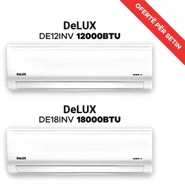 Set Kondicionerësh DELUX DE12INV 12000BTU + DE18INV 18000BTU Inverter A++ – Ftohje dhe Ngrohje Efikase me Gaz R32