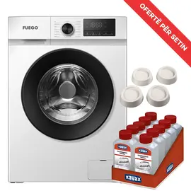 Set Lavatrice FUEGO WMFGTC81233B 8 KG + AMORTIZUES DRIDHJESH XAVAX + Antikalkar Xavax 111724 250ml