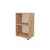 MOBILJE FOLDER WITH 2 SHELVES - PINE, 3 imazh
