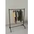 MOBILJE METAL CLOTHES HANGER STAND - BLACK, 2 imazh