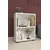 MOBILJE 2 SHELVES CHIPBOARD BOOKSHELF - WHITE, 2 imazh