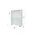 MOBILJE 2 SHELVES CHIPBOARD BOOKSHELF - WHITE, 6 imazh