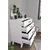 MOBILJE DRESSER WITH LEG - WHITE, 4 imazh