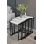 MOBILJE METAL NESTING TABLE - WHITE