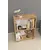 MOBILJE 2 SHELVES CHIPBOARD BOOKSHELF - PINE, 3 imazh