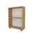 MOBILJE 2 SHELVES CHIPBOARD BOOKSHELF - PINE, 4 imazh