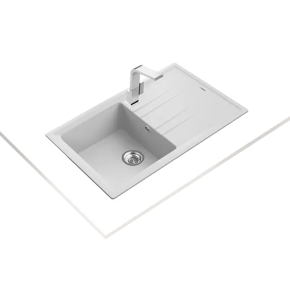 LAVAPJATE GRANITI TEKA STONE 50 B-TG 1B 1D White, 4 imazh