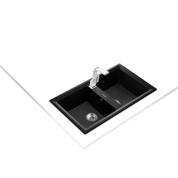 LAVAPJATE GRANITI TEKA STONE 90 B-TG 2B Metallic Black, 2 imazh