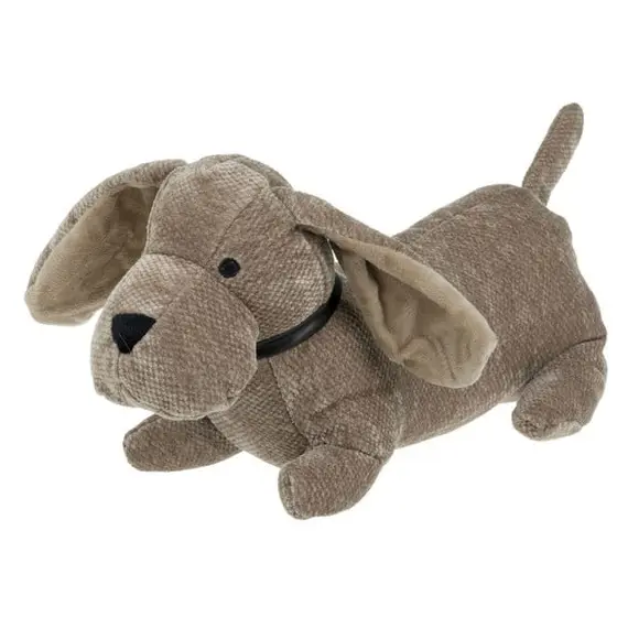 Ndaluese dere formë qeni 3D ngjyrë kafe me rrip 34x12x20cm