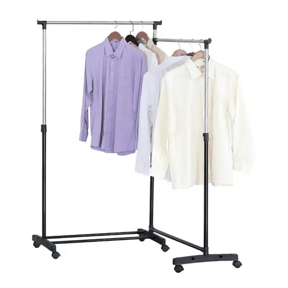 Varëse rrobash metalike me sistem rrëshqitës 155.5x41.5x161 cm