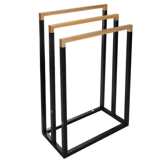 Raft peshqirësh prej bambuje me 3 pozicione 45x21x76cm