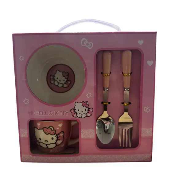 Set Pjate + Tas + Filxhan Hello Kitty + Luge