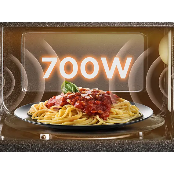 Mikrovale Midea MM20CF2E 20L 700W me Kontroll Mekanik dhe Shkrirje – E Bardhë, 7 imazh