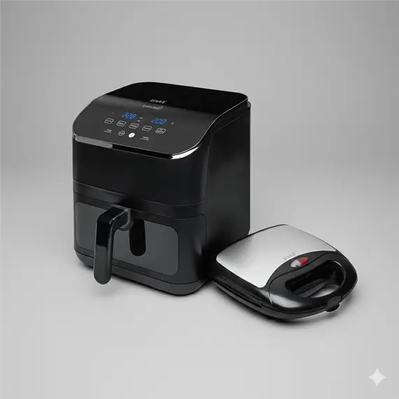 Friteze Airfryer VIVAX DFA-617DB + Toster VIVAX TS-7504BX