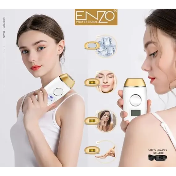Epilator Lazer ENZO ICE T7 Profesional me Teknologji ICE për Heqje Qimesh Afatgjatë, 5 imazh