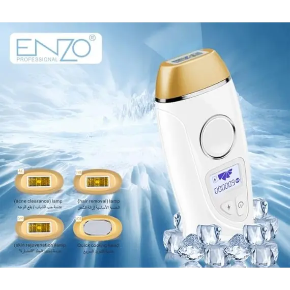 Epilator Lazer ENZO ICE T7 Profesional me Teknologji ICE për Heqje Qimesh Afatgjatë, 4 imazh