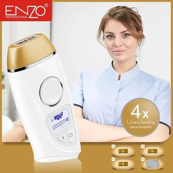 Epilator Lazer ENZO ICE T7 Profesional me Teknologji ICE për Heqje Qimesh Afatgjatë, 6 imazh