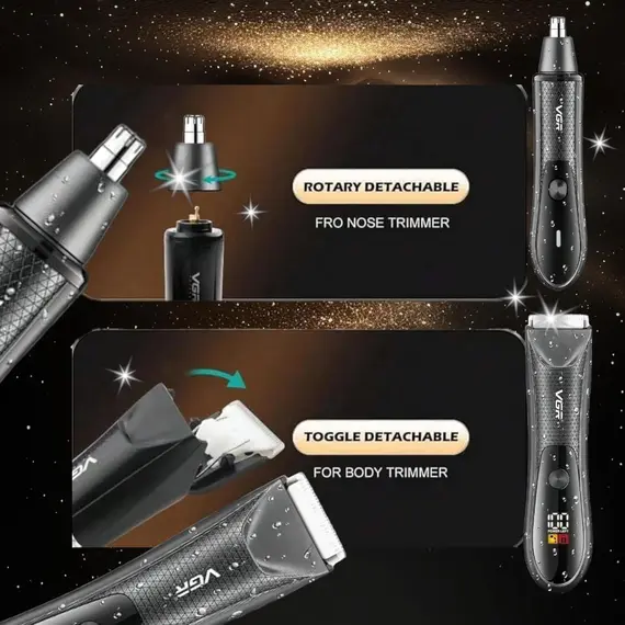 Makine Trupi & Hunde VGR V-934 Profesionale Waterproof IPX7 me Tehe Qeramike dhe USB Rechargeable, 7 imazh