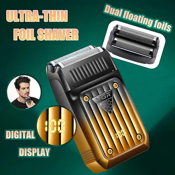 Set Qethjeje Profesionale VGR V-644 Cordless me LED Display – Makineri, Trimmer dhe Rroje Elektrike, 3 imazh