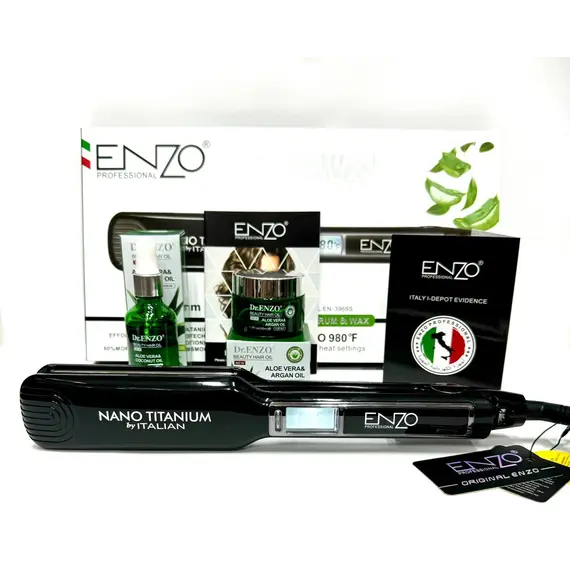 Pjastër Flokësh ENZO Professional EN-3969S 45 mm me Jonizim dhe Ekran Digjital, 2 imazh
