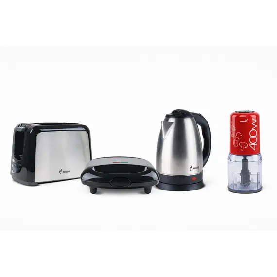 Set Thekese Buke FUEGO TA01305 + Toster FUEGO EL-11A + Ibrik FUEGO SB-W18-S34 + Grirese FUEGO HFP-501