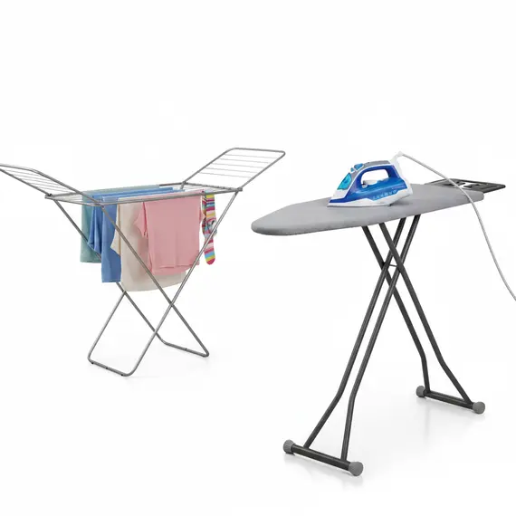 Set Hekur VIVAX IR-2200SS + Tavoline hekurosje gri + Nderse Per Rroba Metalike 180x54x80 cm