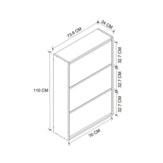 Mobilje MONACO Dollap këpucësh Atlantik, 7 imazh
