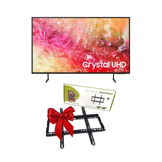 TV 43" Samsung UE43DU7172UXXH Crystal Led 4K Ultra HD Smart TV (2024) + Mbajtese TV SF26-63 Dhurate