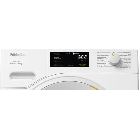 Tharëse Rrobash Miele TSD 643 WP 9 kg – Heat Pump, EcoSpeed, Wash2Dry, DryCare40, Klasa C, 4 imazh