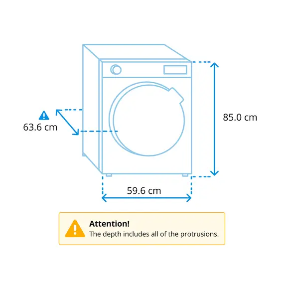 Tharëse Rrobash Miele TSD 643 WP 9 kg – Heat Pump, EcoSpeed, Wash2Dry, DryCare40, Klasa C, 7 imazh
