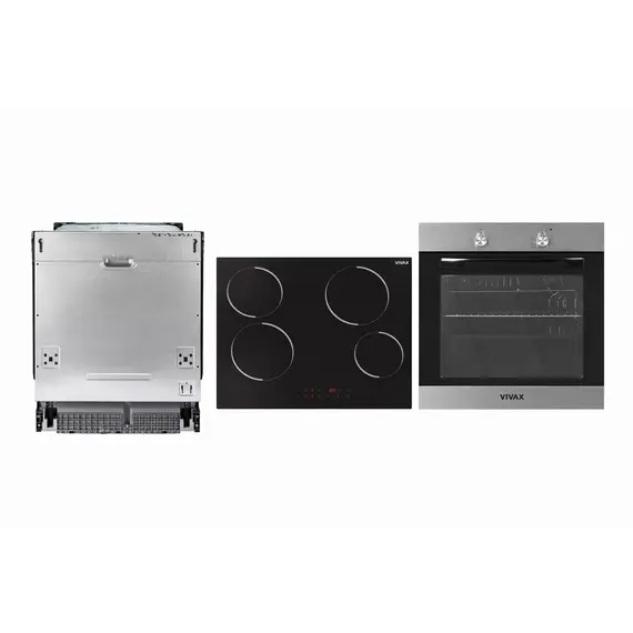 Set Inkaso VIVAX – Furrë BO-624MH X + Pianurë Qeramike BH-04MVC + Lavastovilje DWB-601252C Incaso E