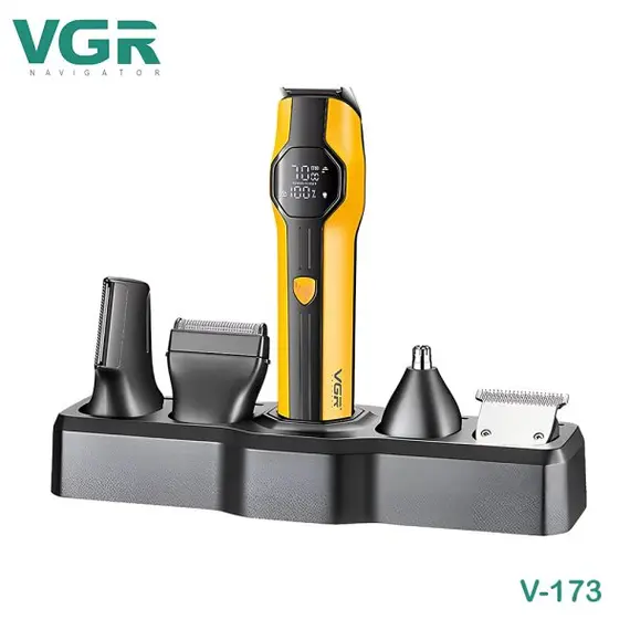 Set Profesional Grooming VGR V-173 13-në-1 IPX7 Waterproof me Bateri 1500mAh dhe Tehe Inox, 3 imazh