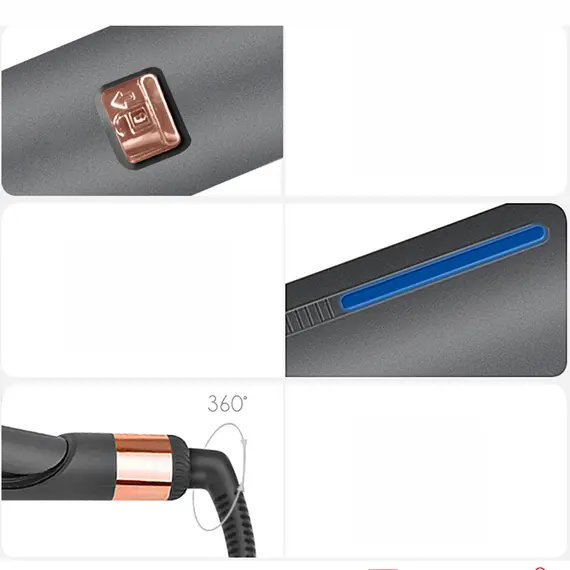 Pjastër & Darë Kaçurrelash DESSINI DS-VP1 2-në-1 me Pllaka Qeramike dhe Ngrohje të Shpejtë – 45W, 3 imazh