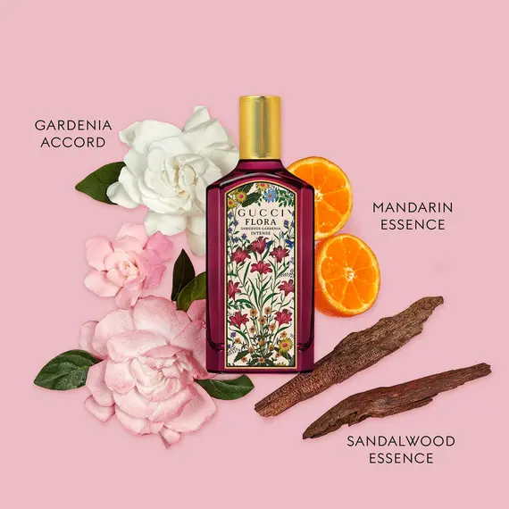 Set Gucci Flora Gorgeous Gardenia Intense EDP 50 ml – Aromë Florale Drunore për Femra, 3 imazh