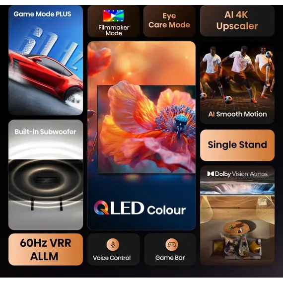 TV 65" Hisense 65A7NQ QLed 4K ULTRA HD Smart Tv, 4 imazh