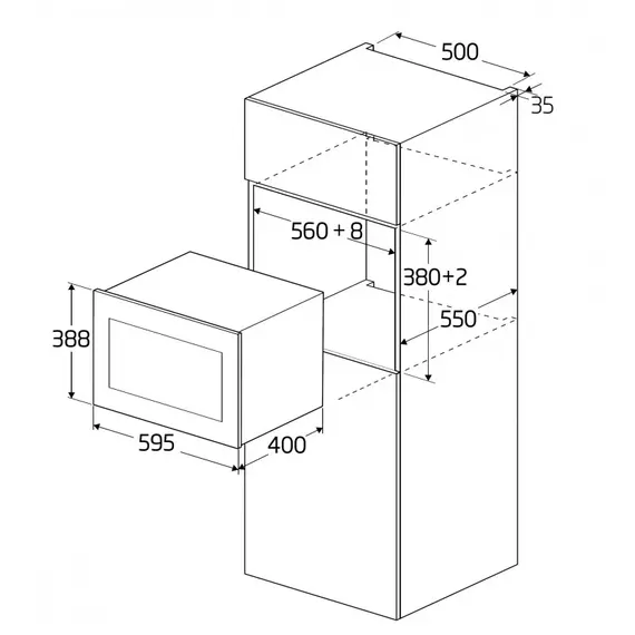 Mikrovale BEKO BMGB 25332 BG Incaso 900W 25L, 4 imazh