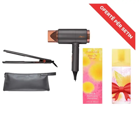 Set UFESA Tharëse + Pjastër Flokësh + Parfum Elizabeth Arden Green Tea Mimosa EDT 100ML Dhuratë