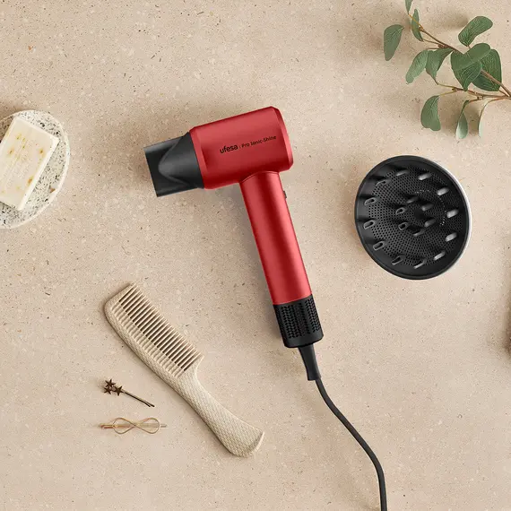 Set Tharëse Flokësh UFESA Pro Iconic Shine BLDC 1600W + Kondicioner Bottega di LungaVita Linfa Age Dhuratë, 5 imazh