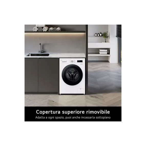 Lavatrice LG F4X1008NWK 8KG 1400 RPM Klasa A, 4 imazh