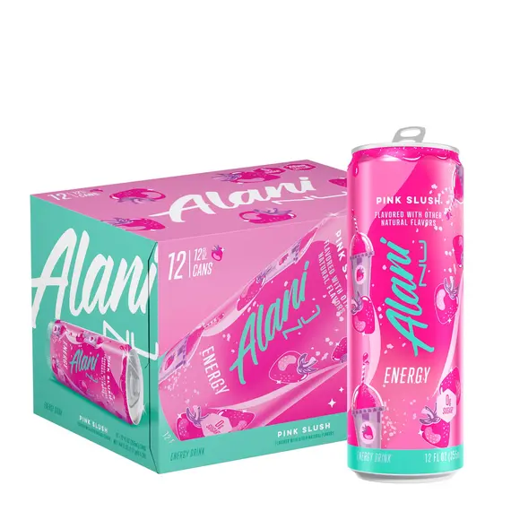 Pije energjike Alani Nu Energy Drink Pink Slush 355 ml 200 mg Kafeinë Pa sheqer, 3 imazh