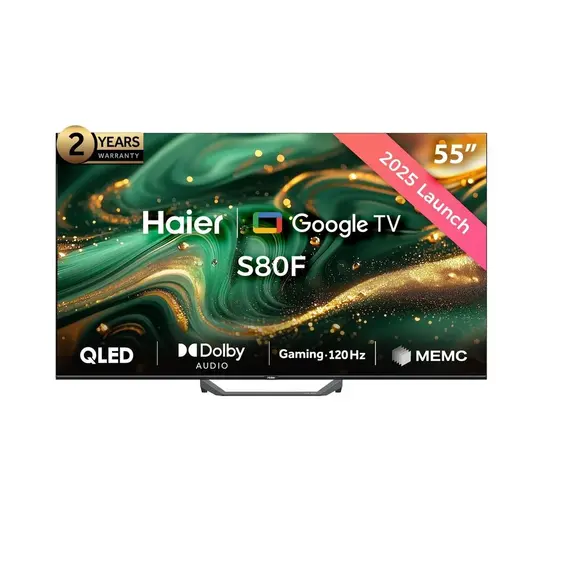 TV 55" Haier H55S80FUX 4K Ultra HD QLED Google TV