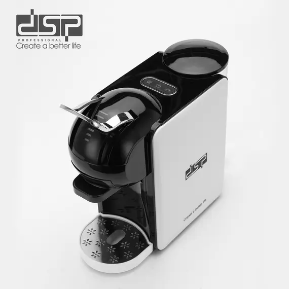 Ekspres Kafeje me Kapsula DSP KA3131 1450W – Për Kafe Perfekte me Nespresso, Dolce Gusto dhe Pluhur, 2 imazh