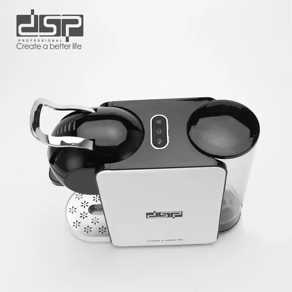 Ekspres Kafeje me Kapsula DSP KA3131 1450W – Për Kafe Perfekte me Nespresso, Dolce Gusto dhe Pluhur, 4 imazh