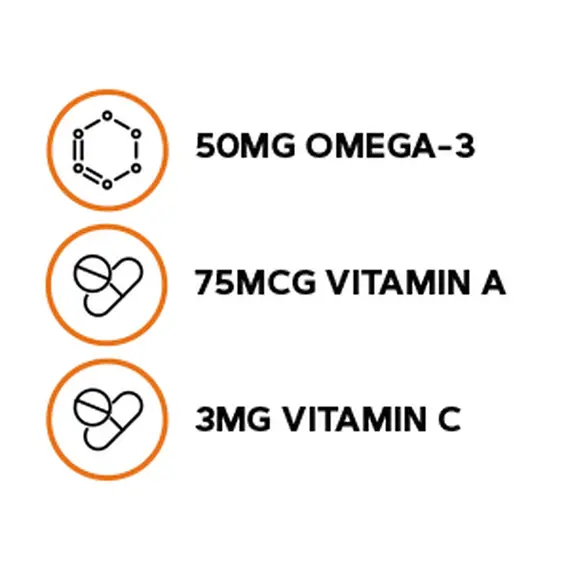 GNC Milestones Kids Gummy DHA 120 Gummies Omega-3 për Fëmijë 2-12 Vjeç, 4 imazh